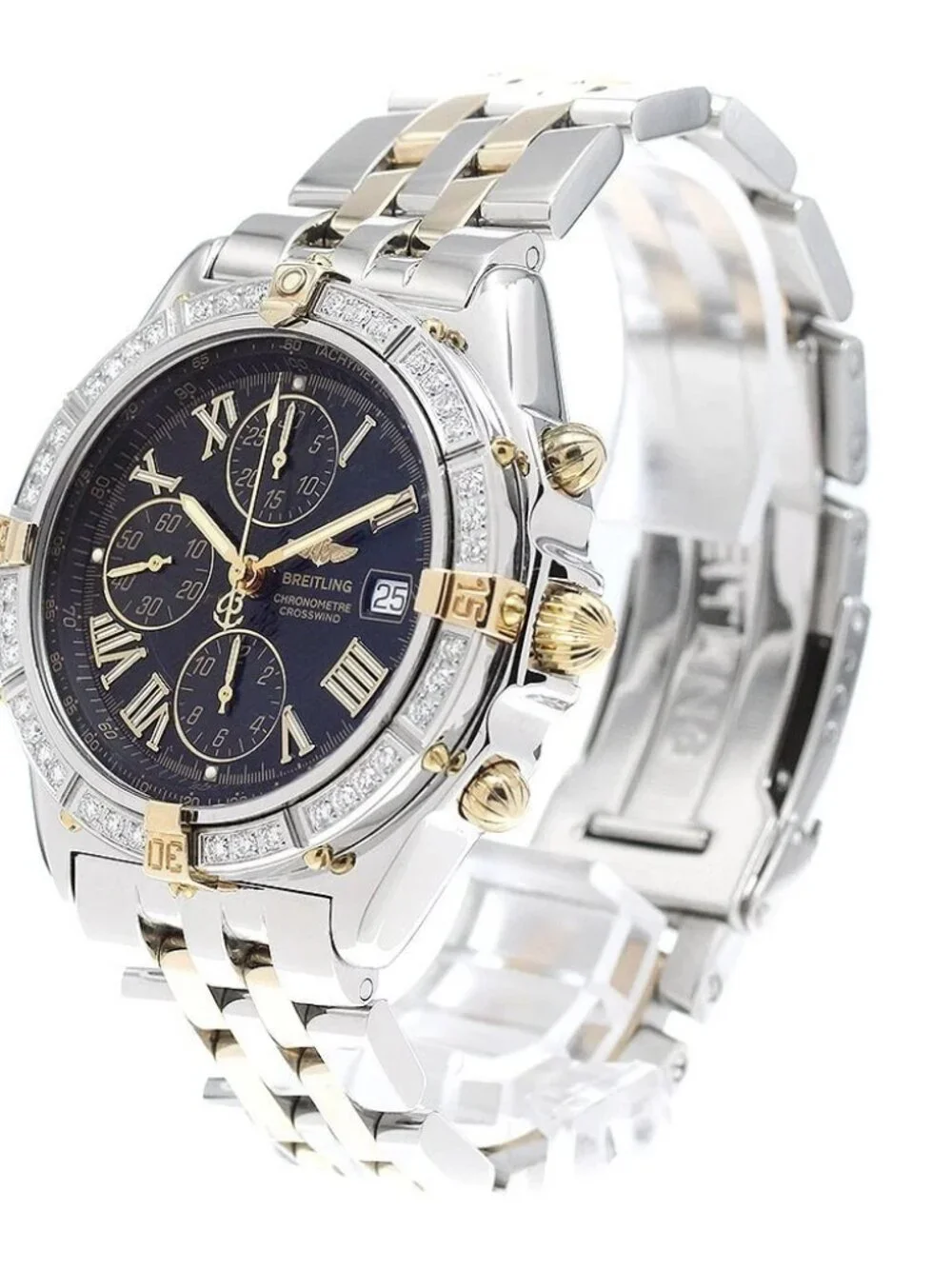 BREITLING Crosswind B13355 YG2 tone chronograph Automatic Men's Watch_965272